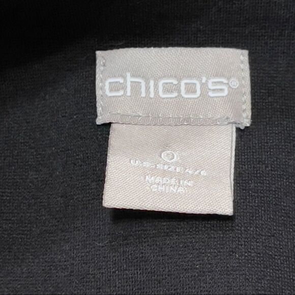 CHICO’S Lace Hem Ponte Jacket Size 0 (4) - Picture 14 of 16